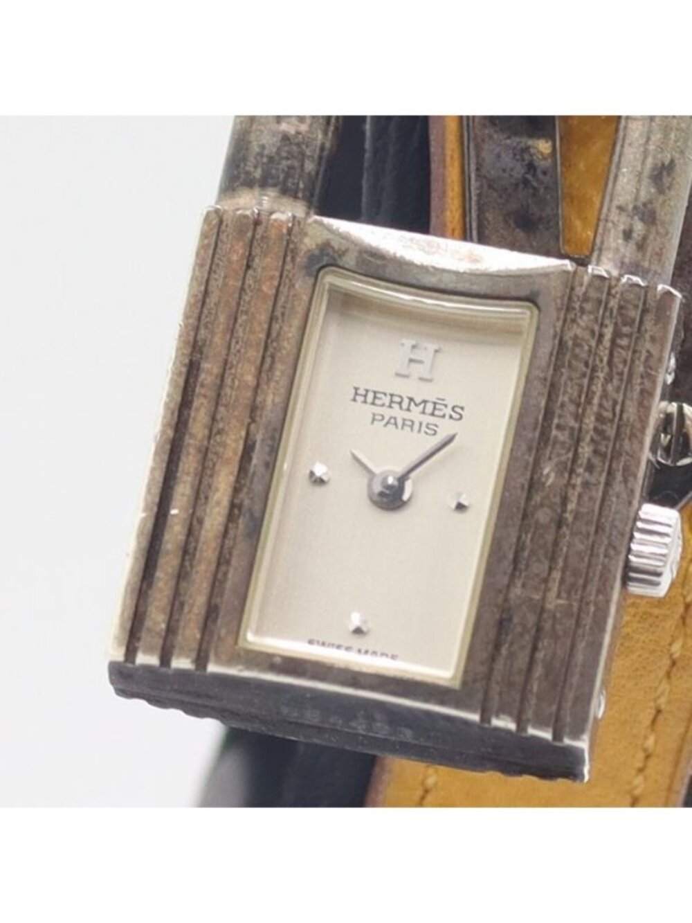 Hermes Kelly Watch Silver Dial